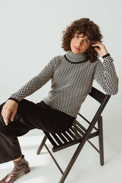 Loredi Sweater Black & Cream