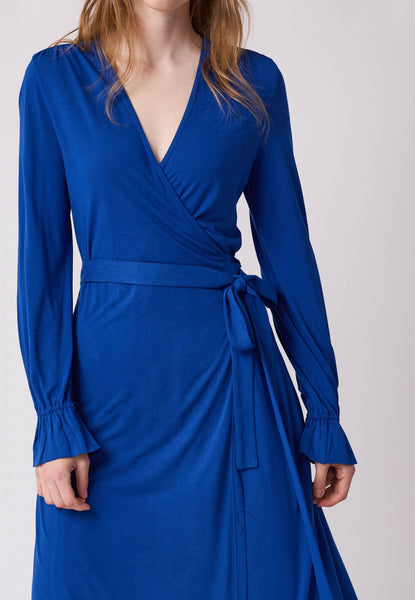 Enna Wrap Dress Marine Blue