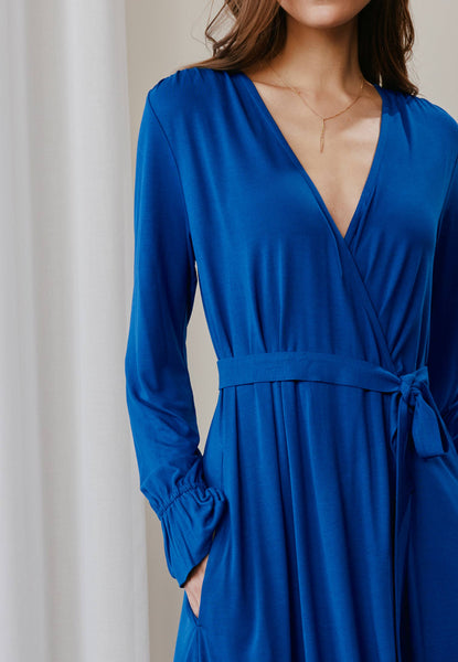 Enna Wrap Dress Black