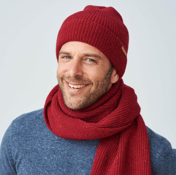 Organic Merino Wool Beanie Red