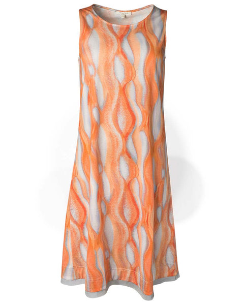 Wave Dress Koi Print