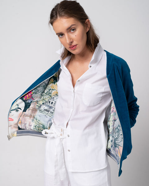 Velvet Bomber Jacket  **Only 1 Left***