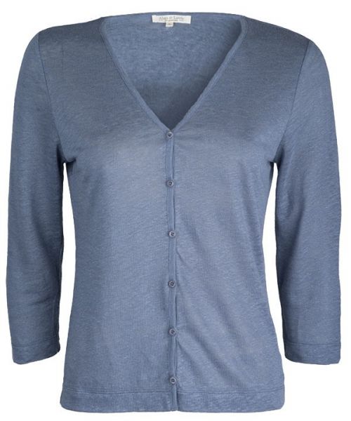 Linen Cardigan Ice Blue