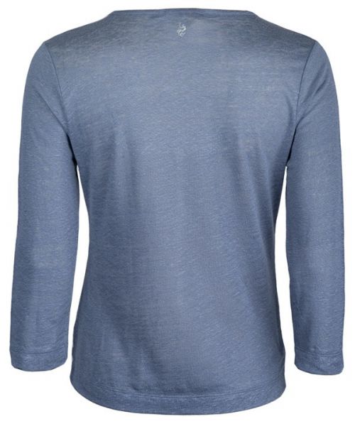 Linen Cardigan Steel Blue