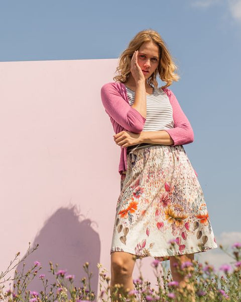 Linen Cardigan Ice Blue