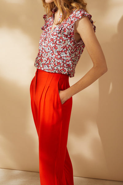 Top Mallory Poppy Red