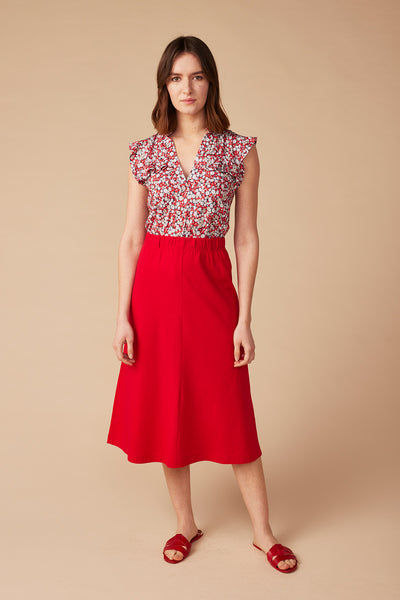 Top Mallory Poppy Red