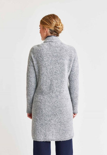 Boucle Cardigan Silver Melange