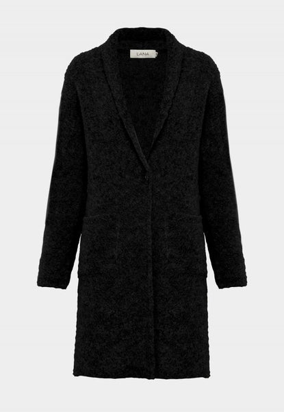 Boucle Cardigan Anthracite Melange