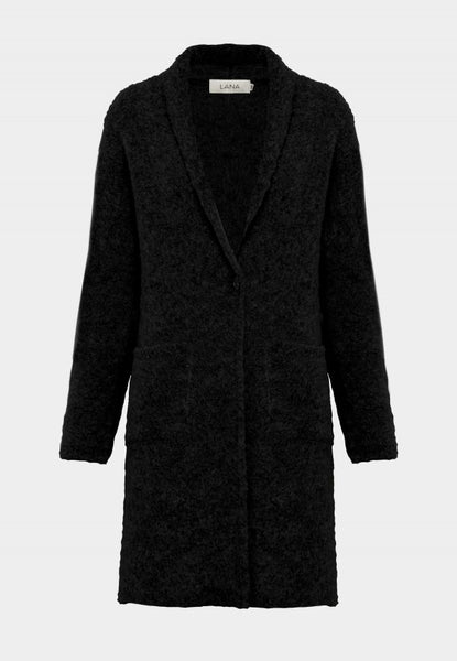 Boucle Cardigan Black  **Only One Left - Size S**