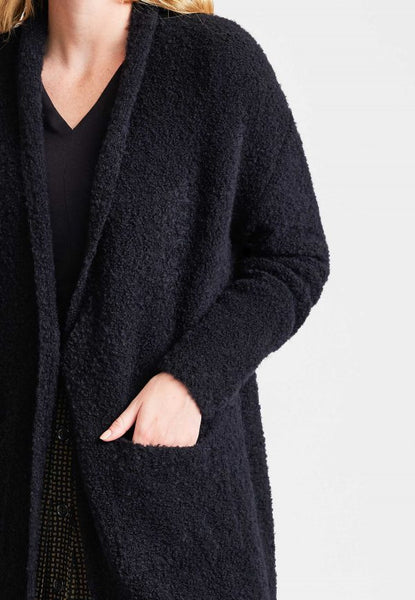 Boucle Cardigan Black  **Only One Left - Size S**
