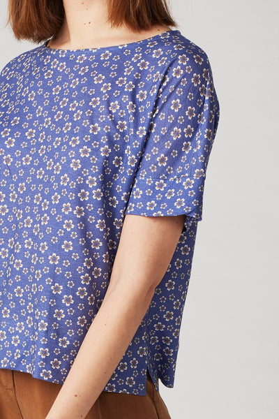 Top Sarah Cornflower Print