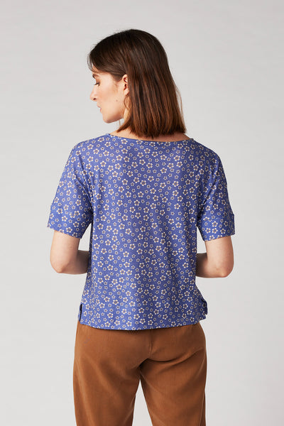 Top Sarah Cornflower Print