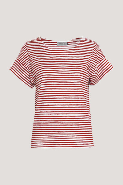 Top Nina Stripe Scarlet