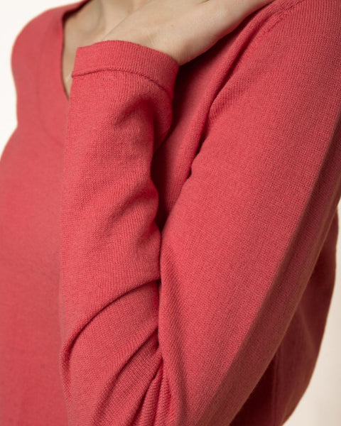 Cotwol Sweater Cranberry  **Only One Left - Size XL**