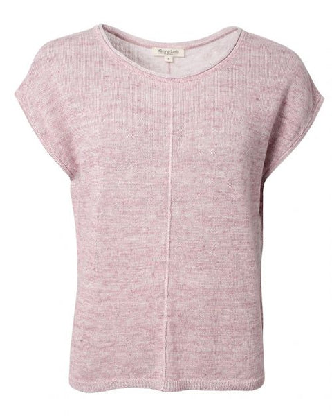 Cotlin Short Sleeve Top Blush Pink