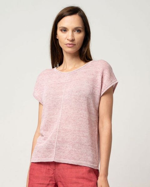 Cotlin Short Sleeve Top Blush Pink