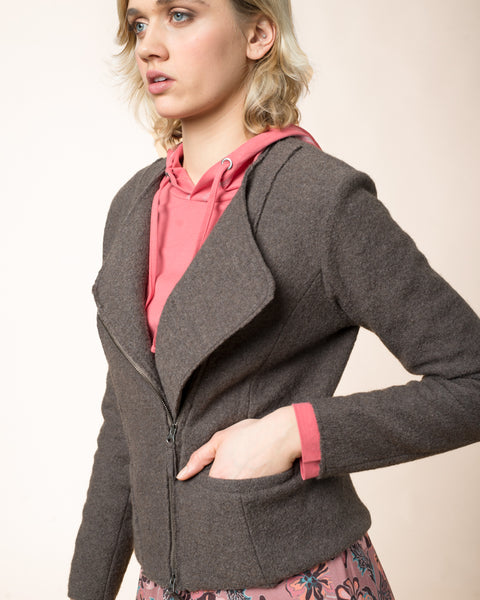 Wool Biker Jacket  **Only One Left**