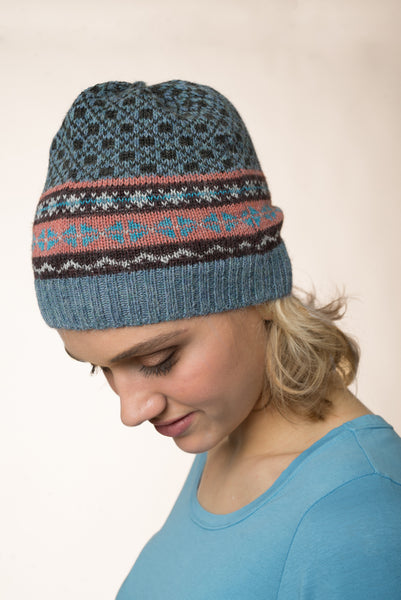Fair Isle Cap Jaspis Blue