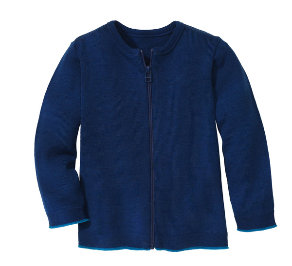 Disana Zip Cardigan Navy