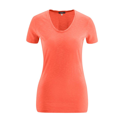 Alexandra Slub T-Shirt Coral  ** Clearance Final Sale - 1 Left in XL**