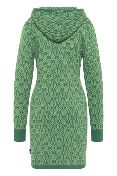 Sweater Jacket Green Leaves