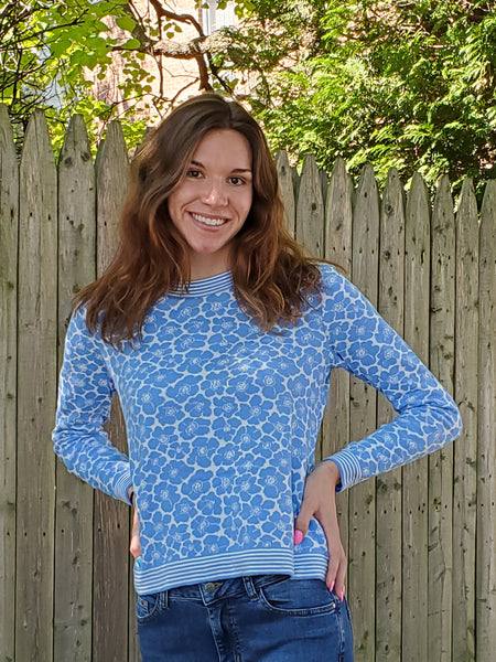 Poppy Sweater Cornflower Blue **Clearance -Final Sale -1 Left in M**