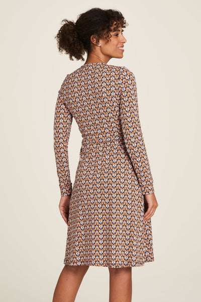 V-Neck Jersey Dress Lotus Navy  **Clearance Final Sale - 1 left in L**