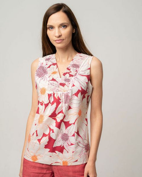 Daisy Top Garnet  **Clearance Final Sale - 1 left in XS**