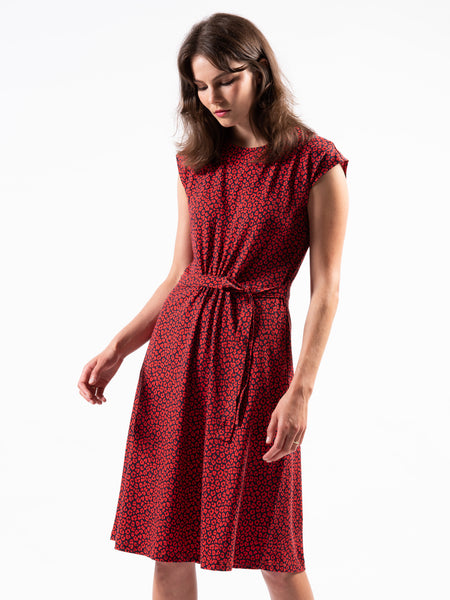 Poppy Print Jersey Dress