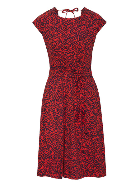 Poppy Print Jersey Dress