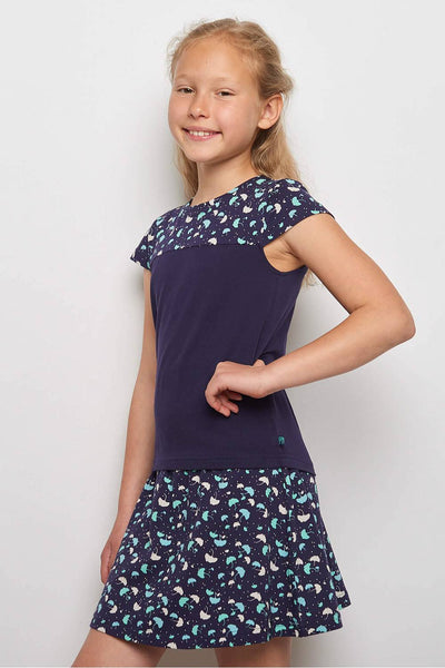 Jersey Tee Ray- Navy