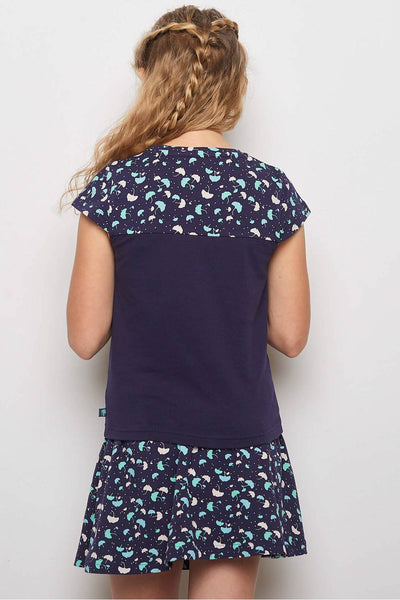 Jersey Tee Ray- Navy