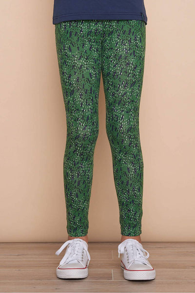Jersey Leggings Koala Green Dots