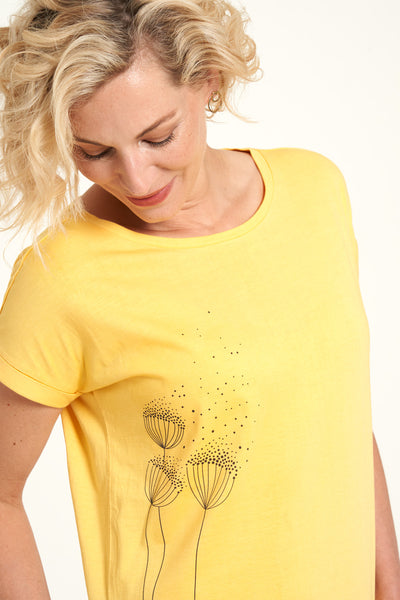 Graphic Tee Sunshine Yellow