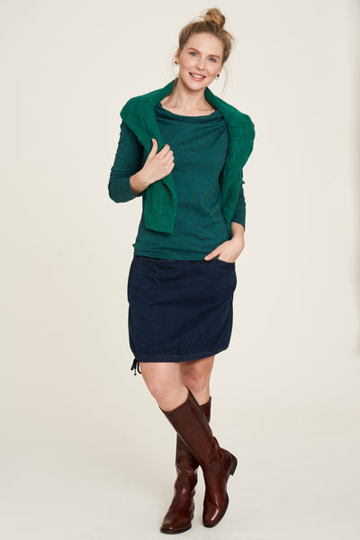 Long Sleeve Cowl Top Kaleidoscope Green - *1 left in Size S*