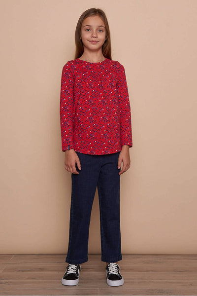 Long Sleeve Jersey Top Red Kite