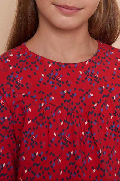 Long Sleeve Jersey Top Red Kite