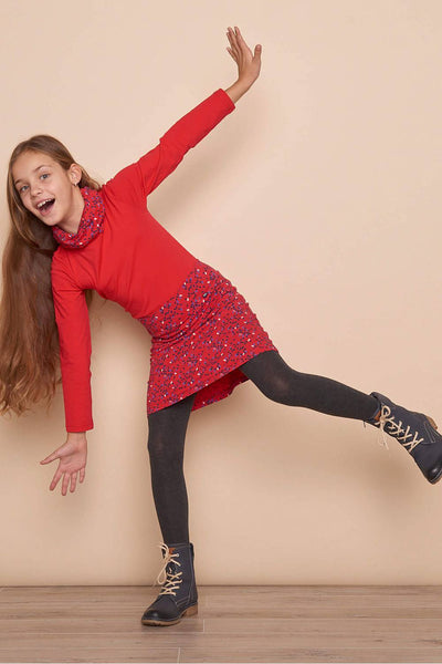 Jersey Skirt Helena Red Kite