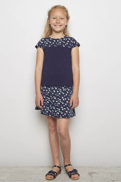 Jersey Skirt Fria Navy Ray