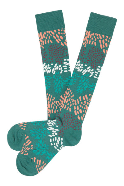 Tranquillo Knee High Dot Socks Green