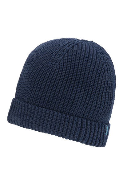 Organic Cotton Knit Beanie Navy