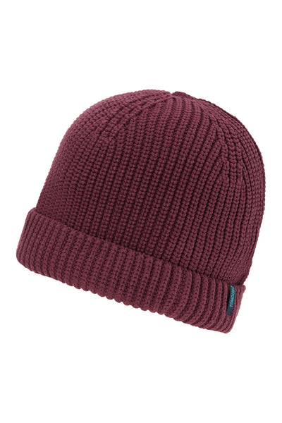 Organic Cotton Knit Beanie Rhubarb