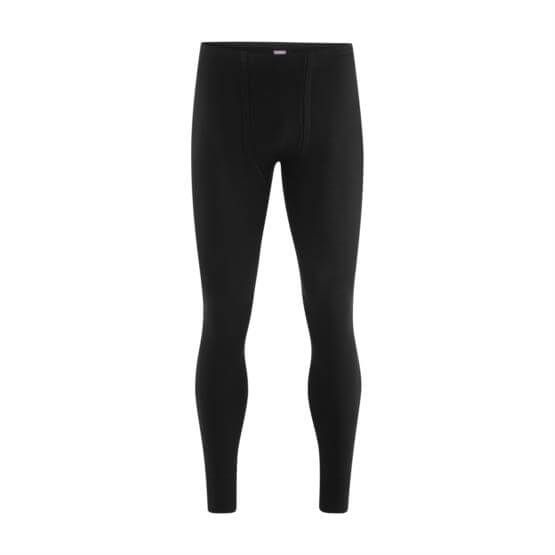 LC Mens Organic Cotton Long Undewear Pant Black