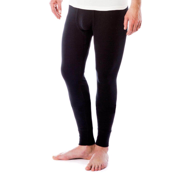 LC Mens Organic Cotton Long Undewear Pant Heather Grey