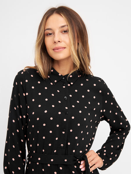 Fantastique Midi Dress Dot Print