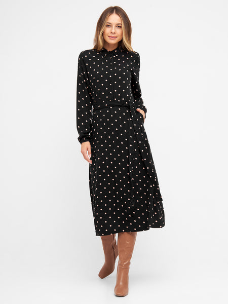 Fantastique Midi Dress Dot Print
