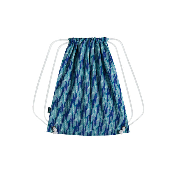 Drawstring Backpack Aqua Flash