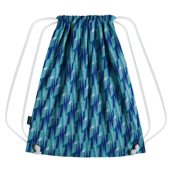 Drawstring Backpack Aqua Flash