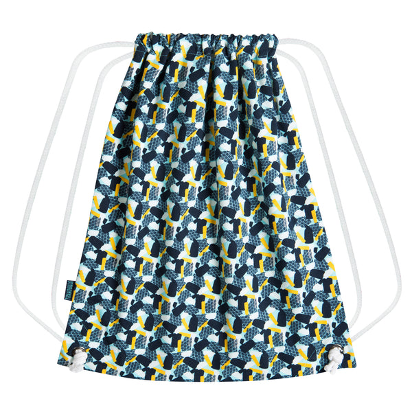 Drawstring Backpack Blue Candy